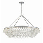 Crystorama 278-CH Polished Chrome Calypso 8 Light Crystal Teardrop Polished Chrome Chandelier Image 1