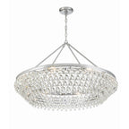 Crystorama 278-CH Polished Chrome Calypso 8 Light Crystal Teardrop Polished Chrome Chandelier Image 5