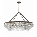 Crystorama Calypso 8 Light Crystal Teardrop Polished Chrome Chandelier