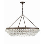 Crystorama 278-VZ Vibrant Bronze Calypso 8 Light Crystal Teardrop Vibrant Bronze Chandelier Image 5