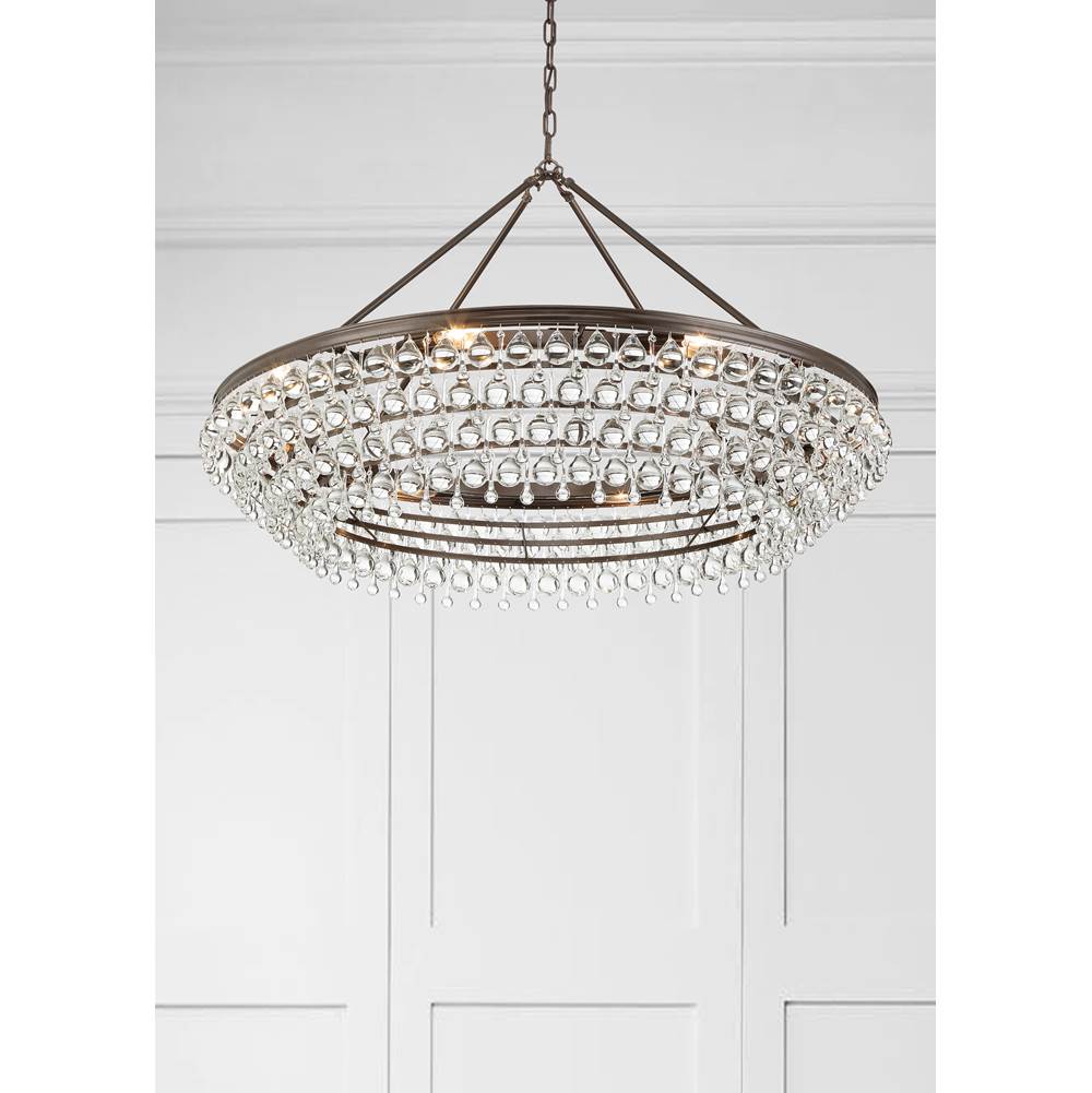 Crystorama 278-VZ Vibrant Bronze Calypso 8 Light Crystal Teardrop Vibrant Bronze Chandelier Image 3
