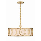 Crystorama 287-GA Antique Gold Libby Langdon For Crystorama Graham 6 Light Antique Gold Chandelier Image 1
