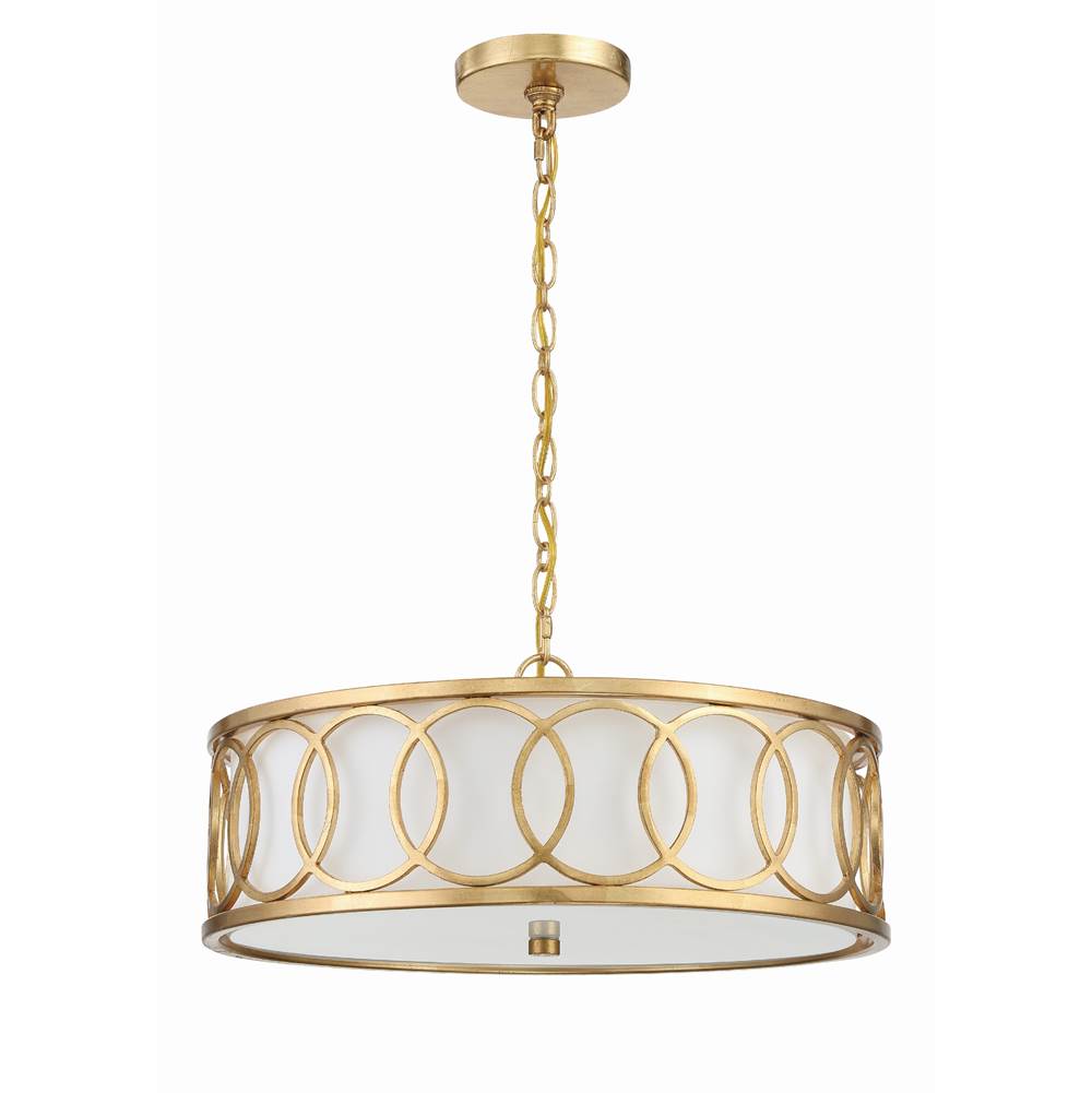 Crystorama 287-GA Antique Gold Libby Langdon For Crystorama Graham 6 Light Antique Gold Chandelier Image 5