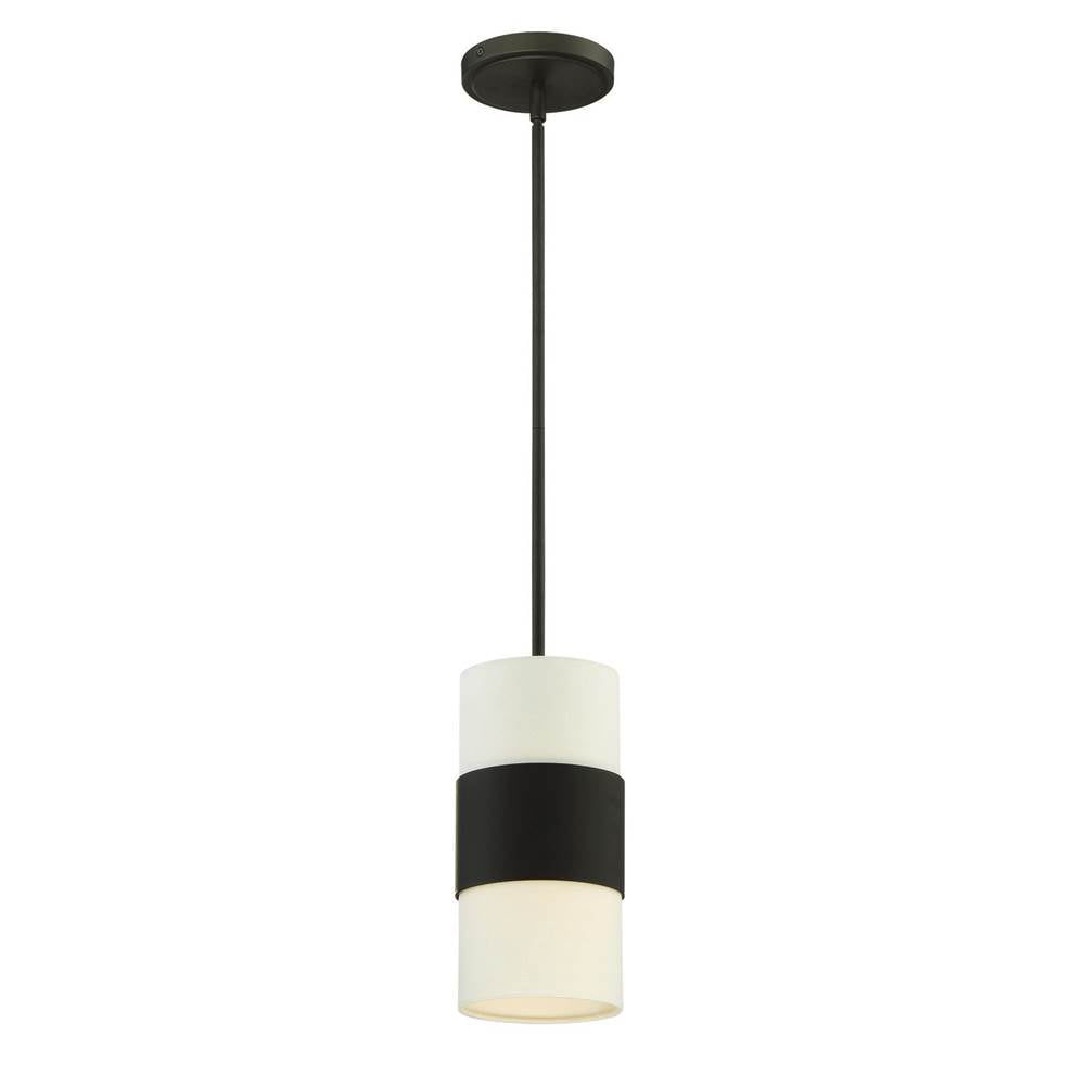 Crystorama 290-DB Dark Bronze Libby Langdon For Crystorama Grayson 1 Light Dark Bronze Pendant Image 1