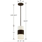 Crystorama 290-DB Dark Bronze Libby Langdon For Crystorama Grayson 1 Light Dark Bronze Pendant Image 2
