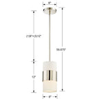 Crystorama 290-PN Polished Nickel Libby Langdon For Crystorama Grayson 1 Light Polished Nickel Pendant Image 2