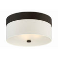 Crystorama 293-DB Dark Bronze Libby Langdon For Crystorama Grayson 3 Light Dark Bronze Ceiling Mount Image 1