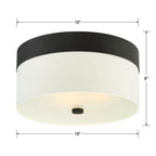Crystorama Grayson Libby Langdon For Crystorama Grayson 3 Light Dark Bronze Ceiling Mount