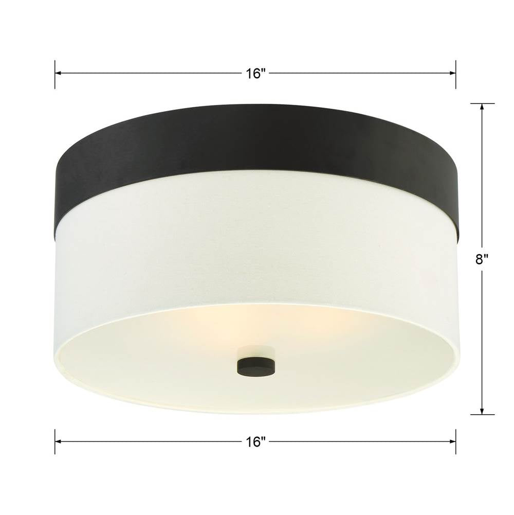 Crystorama Grayson Libby Langdon For Crystorama Grayson 3 Light Dark Bronze Ceiling Mount
