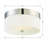 Crystorama Grayson Libby Langdon For Crystorama Grayson 3 Light Dark Bronze Ceiling Mount