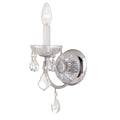 Crystorama 3221-CH-CL-I Polished Chrome Imperial 1 Light Clear Italian Crystal Polished Chrome Sconce Image 1