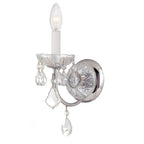 Crystorama 3221-CH-CL-I Polished Chrome Imperial 1 Light Clear Italian Crystal Polished Chrome Sconce Image 1