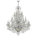 Crystorama 3229-CH-CL-MWP Polished Chrome Imperial 26 Light Hand Cut Crystal Polished Chrome Chandelier Image 1