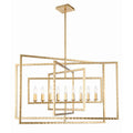 Crystorama 337-GA Antique Gold Capri 9 Light Antique Gold Chandelier Image 1