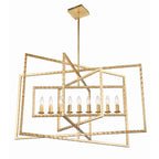 Crystorama Capri 9 Light Antique Gold Chandelier