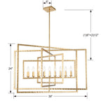 Crystorama 337-GA Antique Gold Capri 9 Light Antique Gold Chandelier Image 2