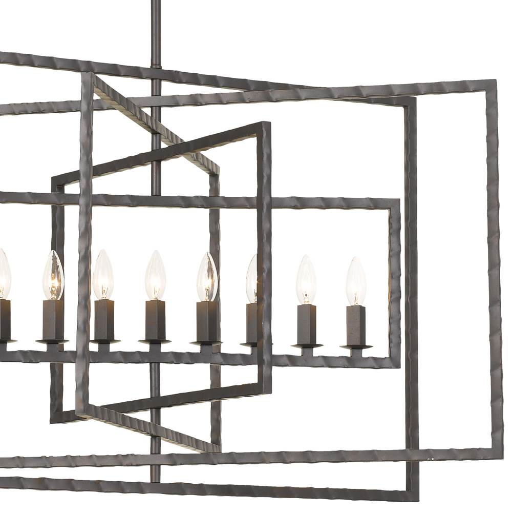 Crystorama Capri 9 Light Antique Gold Chandelier