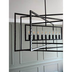 Crystorama 337-RS Raw Steel Capri 9 Light Raw Steel Chandelier Image 4