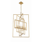 Crystorama Capri 7 Light Antique Gold Chandelier