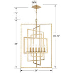 Crystorama 339-GA Antique Gold Capri 7 Light Antique Gold Chandelier Image 2