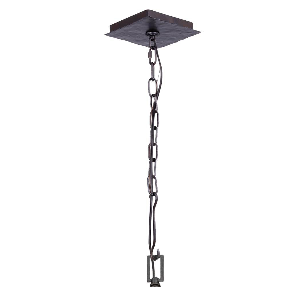 Crystorama 339-RS Raw Steel Capri 7 Light Raw Steel Chandelier Image 3