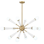 Crystorama 3812-AG-MT Aged Brass,Matte White Zodiac 12 Light Aged Brass Plus Matte White Chandelier Image 6