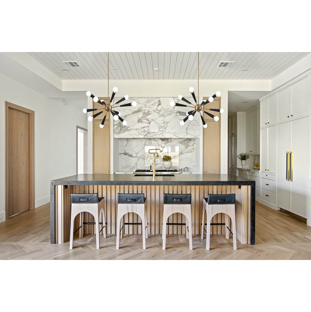 Crystorama 3812-AG Aged Brass Zodiac 12 Light Aged Brass Chandelier Image 3