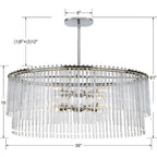 Crystorama Bleecker 8 Light Polished Chrome Chandelier