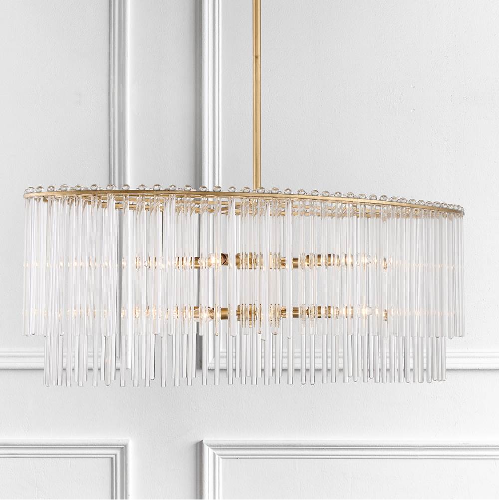 Crystorama 398-GA Antique Gold Bleecker 8 Light Antique Gold Chandelier Image 2