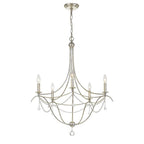 Crystorama Metro 5 Light Antique Gold Chandelier