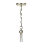 Crystorama 425-SA Antique Silver Metro 5 Light Crystal Beads Antique Silver Chandelier Image 4