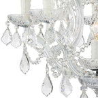 Crystorama 4405-CH-CL-MWP Polished Chrome Maria Theresa 6 Light Hand Cut Crystal Polished Chrome Mini Chandelier Image 3