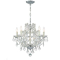 Crystorama 4405-CH-CL-S Polished Chrome Maria Theresa 6 Light Swarovski Strass Crystal Polished Chrome Mini Chandelier Image 1