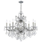 Crystorama 4408-CH-CL-MWP Polished Chrome Maria Theresa 9 Light Hand Cut Crystal Polished Chrome Chandelier Image 1