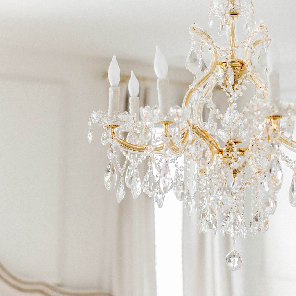 Crystorama 4408-GD-CL-MWP Gold Maria Theresa 9 Light Hand Cut Crystal Gold Chandelier Image 3