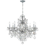 Crystorama 4409-CH-CL-S Polished Chrome Maria Theresa 9 Light Swarovski Strass Crystal Polished Chrome Chandelier Image 1