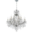 Crystorama 4412-CH-CL-MWP Polished Chrome Maria Theresa 13 Light Hand Cut Crystal Polished Chrome Chandelier Image 1