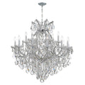 Crystorama 4418-CH-CL-S Polished Chrome Maria Theresa 19 Light Swarovski Strass Crystal Polished Chrome Chandelier Image 1