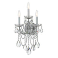 Crystorama 4423-CH-CL-S Polished Chrome Maria Theresa 3 Light Swarovski Strass Crystal Polished Chrome Sconce Image 1