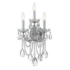 Crystorama 4423-CH-CL-S Polished Chrome Maria Theresa 3 Light Swarovski Strass Crystal Polished Chrome Sconce Image 1