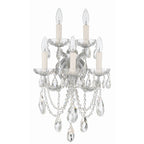 Crystorama 4425-CH-CL-MWP Polished Chrome Maria Theresa 5 Light Hand Cut Crystal Polished Chrome Sconce Image 4