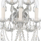 Crystorama 4425-CH-CL-MWP Polished Chrome Maria Theresa 5 Light Hand Cut Crystal Polished Chrome Sconce Image 3