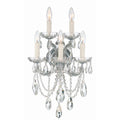 Crystorama 4425-CH-CL-S Polished Chrome Maria Theresa 5 Light Swarovski Strass Crystal Polished Chrome Sconce Image 1