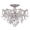 Crystorama 4430-CH-CL-MWP Polished Chrome Maria Theresa 3 Light Hand Cut Crystal Polished Chrome Ceiling Mount Image 1