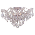 Crystorama 4437-CH-CL-S Polished Chrome Maria Theresa 5 Light Swarovski Strass Crystal Polished Chrome Ceiling Mount Image 1