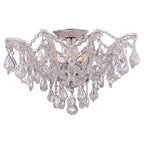 Crystorama 4437-CH-CL-S Polished Chrome Maria Theresa 5 Light Swarovski Strass Crystal Polished Chrome Ceiling Mount Image 1