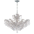 Crystorama 4439-CH-CL-MWP Polished Chrome Maria Theresa 6 Light Hand Cut Crystal Polished Chrome Chandelier Image 1