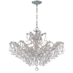 Crystorama 4439-CH-CL-MWP Polished Chrome Maria Theresa 6 Light Hand Cut Crystal Polished Chrome Chandelier Image 1