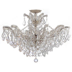 Crystorama Maria Theresa Maria Theresa 6 Light Hand Cut Crystal Polished Chrome Ceiling Mount