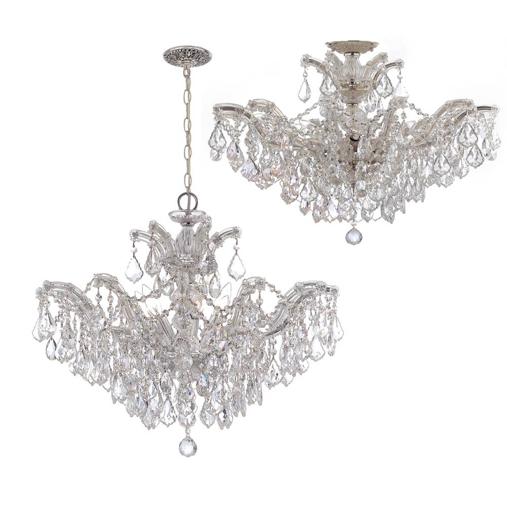 Crystorama Maria Theresa Maria Theresa 6 Light Swarovski Strass Crystal Polished Chrome Chandelier